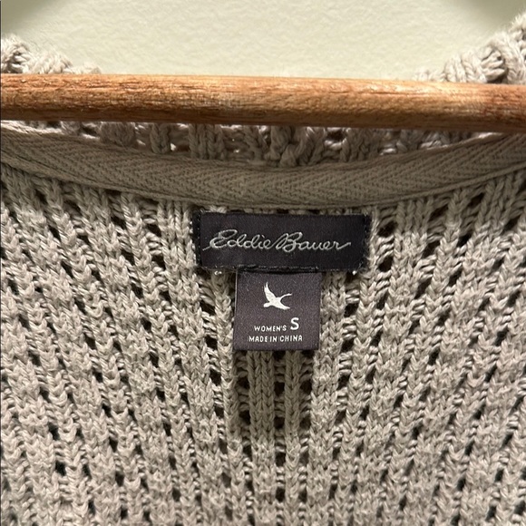 Eddie Bauer Beige Knit Cardigan - Picture 2 of 4